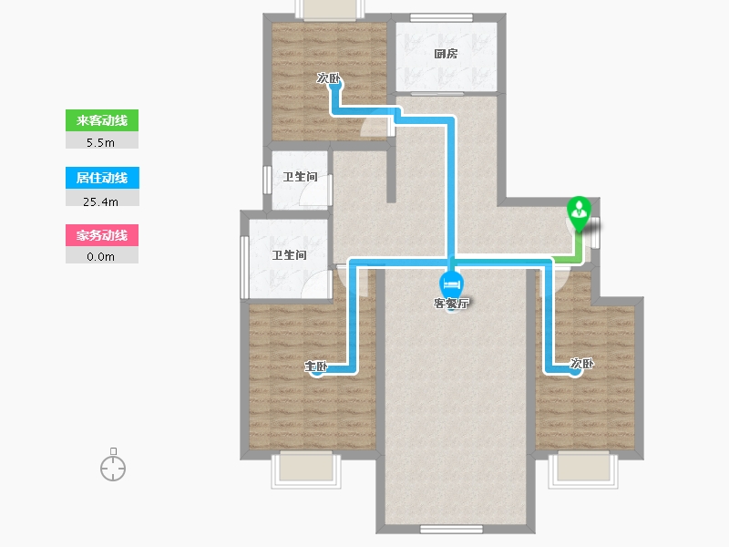 陕西省-宝鸡市-江河·凯旋城-108.01-户型库-动静线