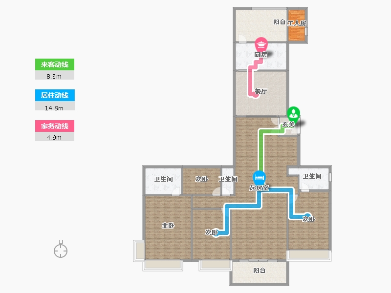 广东省-湛江市-城市海悦花园-219.21-户型库-动静线