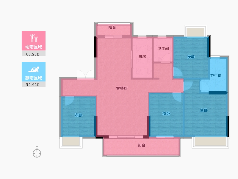 江西省-赣州市-南康嘉福·尚江尊品-108.00-户型库-动静分区