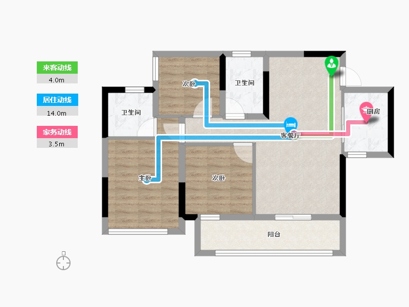 四川省-广安市-和喜·翰林学府-71.19-户型库-动静线