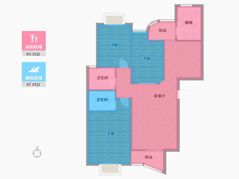 湖北省-武汉市-学雅芳邻-西区-109.29-户型库-动静分区