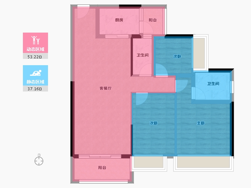 广东省-阳江市-文华峯境-80.70-户型库-动静分区