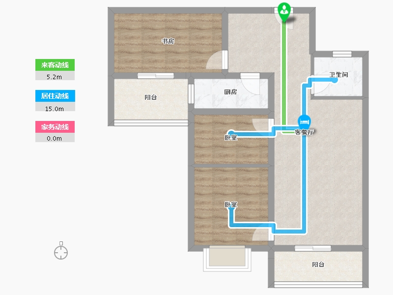 贵州省-遵义市-兴茂财富中心-77.69-户型库-动静线