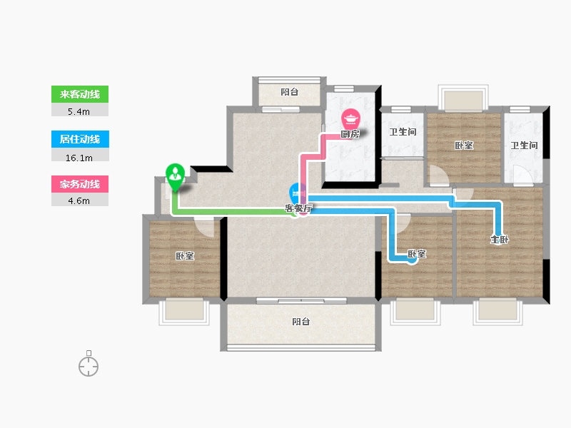 江西省-赣州市-碧桂园·新城之光-112.00-户型库-动静线