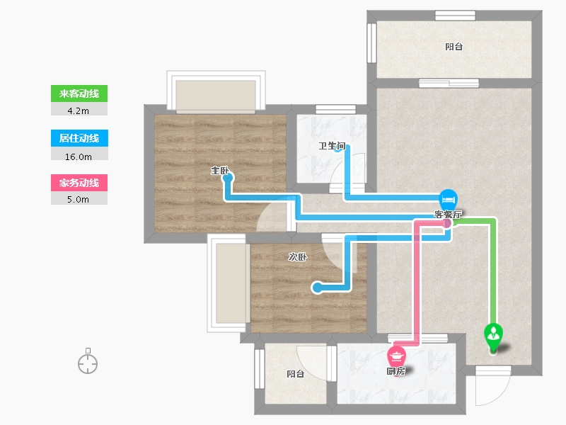 四川省-巴中市-华兴龙湾康城-60.99-户型库-动静线