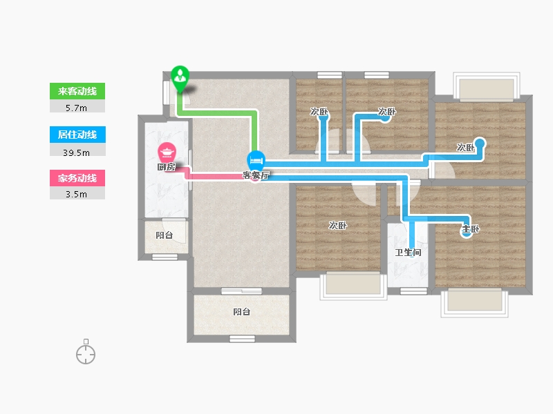 四川省-巴中市-华兴龙湾康城-98.45-户型库-动静线