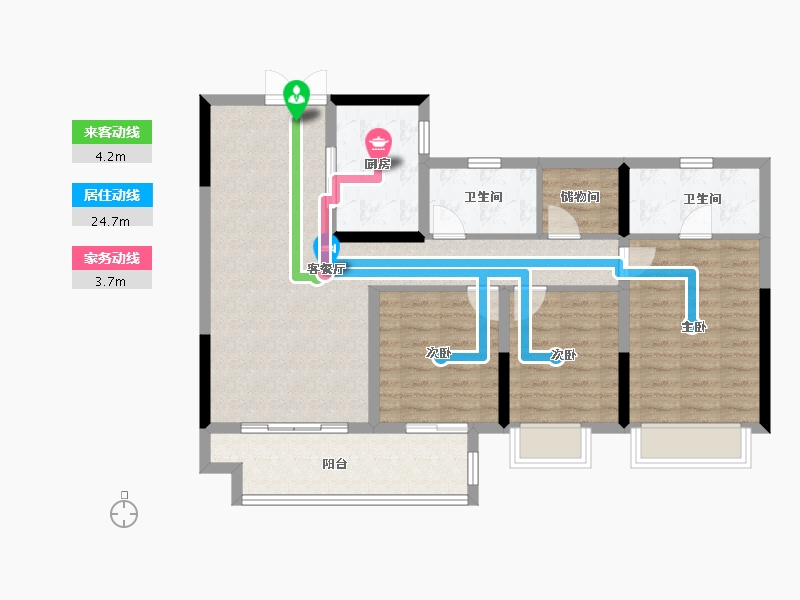 江西省-赣州市-锦绣华府-92.00-户型库-动静线