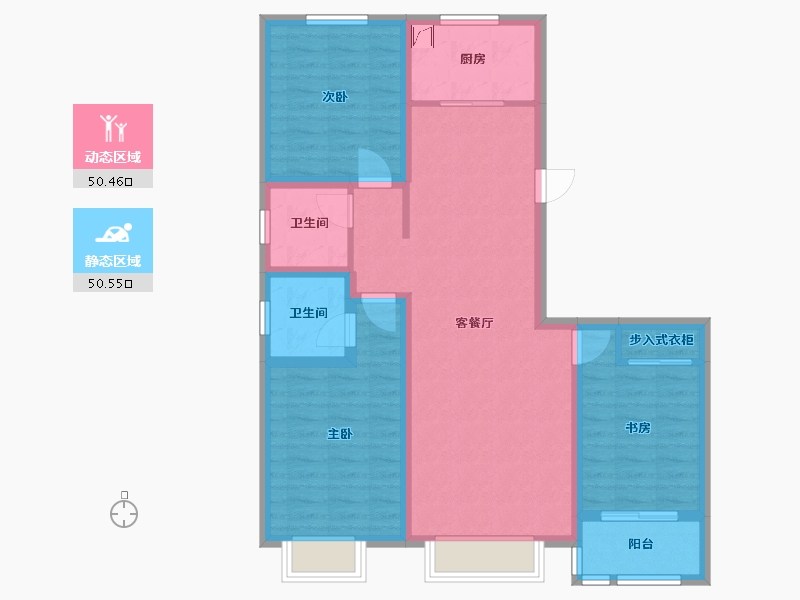 山西省-晋中市-回迁房-101.29-户型库-动静分区