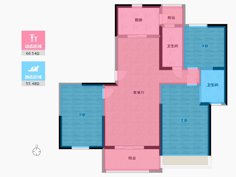 河南省-郑州市-家属院-109.00-户型库-动静分区