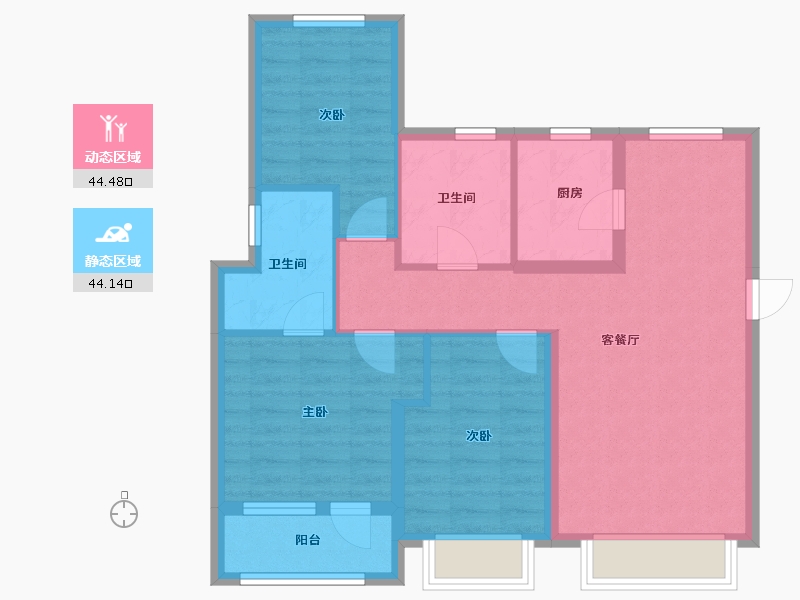 河北省-廊坊市-永清融创城-78.79-户型库-动静分区