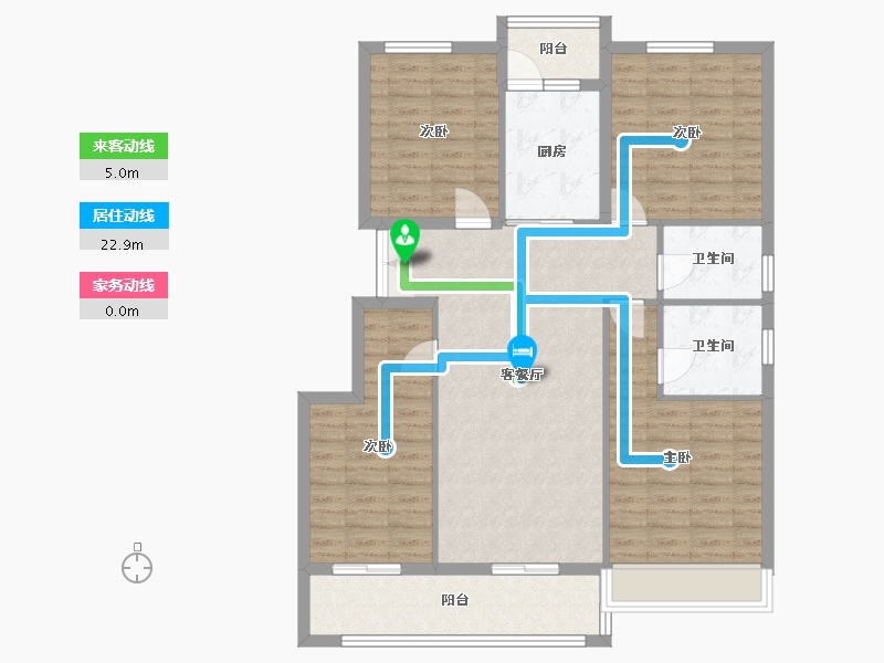 四川省-德阳市-雍湖大院-129.00-户型库-动静线