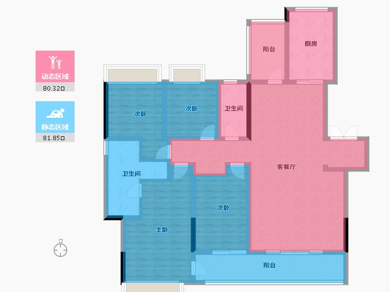 四川省-成都市-新川8号-145.60-户型库-动静分区