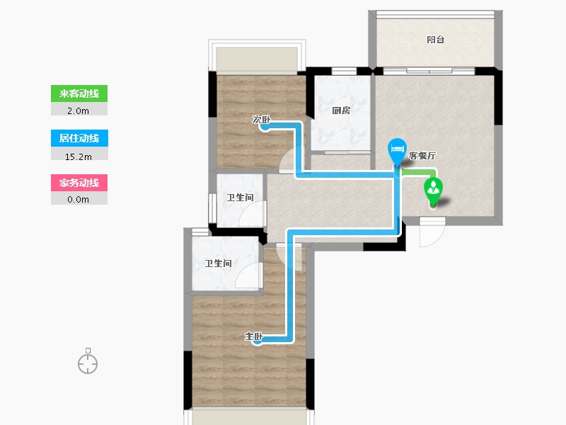 广东省-汕头市-金华豪庭-62.43-户型库-动静线