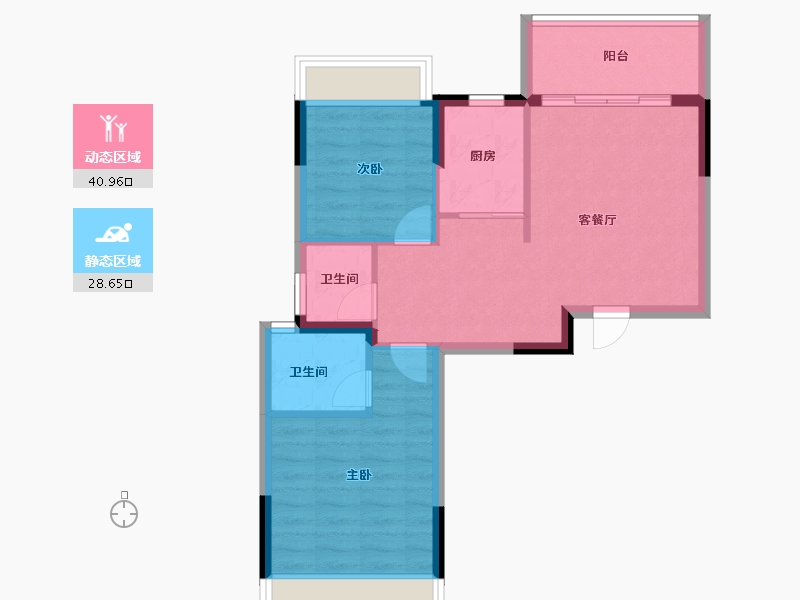 广东省-汕头市-金华豪庭-62.43-户型库-动静分区