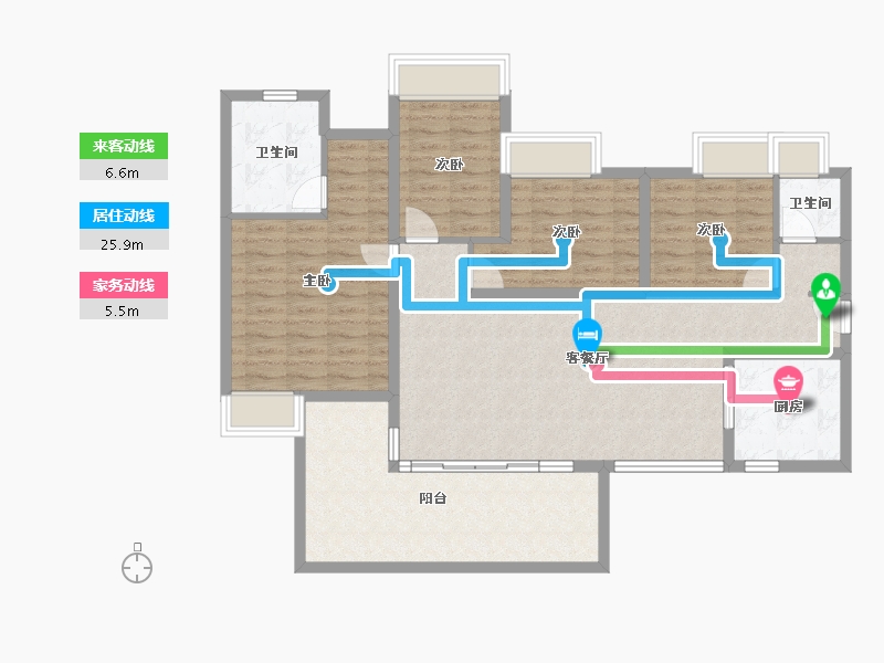 广东省-湛江市-保利海上大都汇-112.81-户型库-动静线