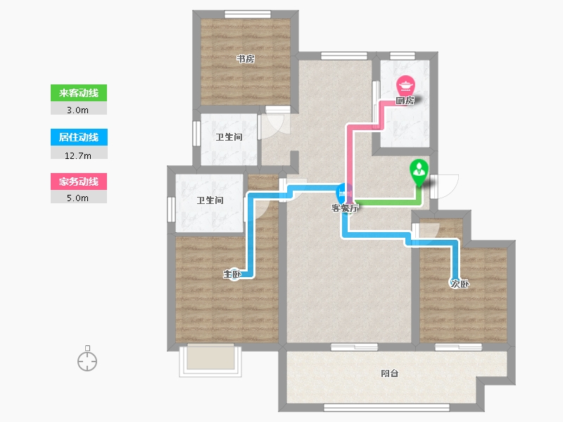 山东省-济南市-万象东方-89.00-户型库-动静线