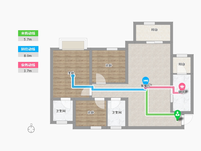 四川省-巴中市-华兴龙湾康城-83.04-户型库-动静线