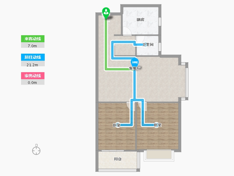 山东省-济宁市-阳光城市花园-94.00-户型库-动静线