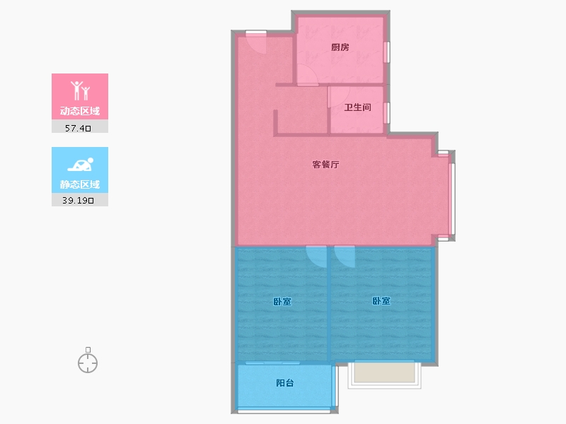 山东省-济宁市-阳光城市花园-94.00-户型库-动静分区