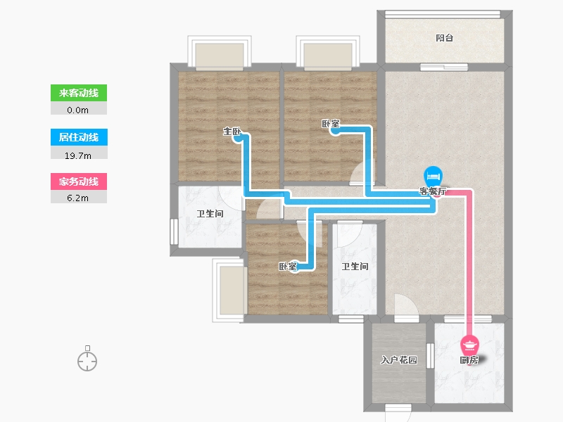 贵州省-遵义市-务川碧桂园-84.00-户型库-动静线