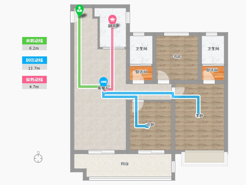 河南省-平顶山市-昌建峰璟-97.00-户型库-动静线