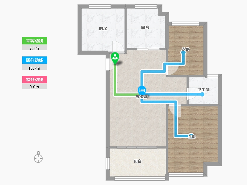 浙江省-宁波市-橄榄树雅苑-68.00-户型库-动静线