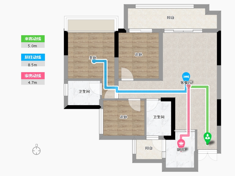 四川省-广安市-加德·爱众江景-74.05-户型库-动静线