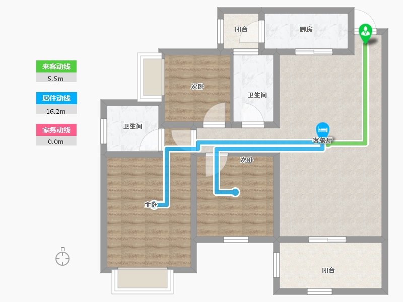 四川省-巴中市-华兴龙湾康城-91.86-户型库-动静线