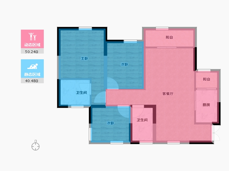 四川省-巴中市-容邦柏润四季城-80.78-户型库-动静分区