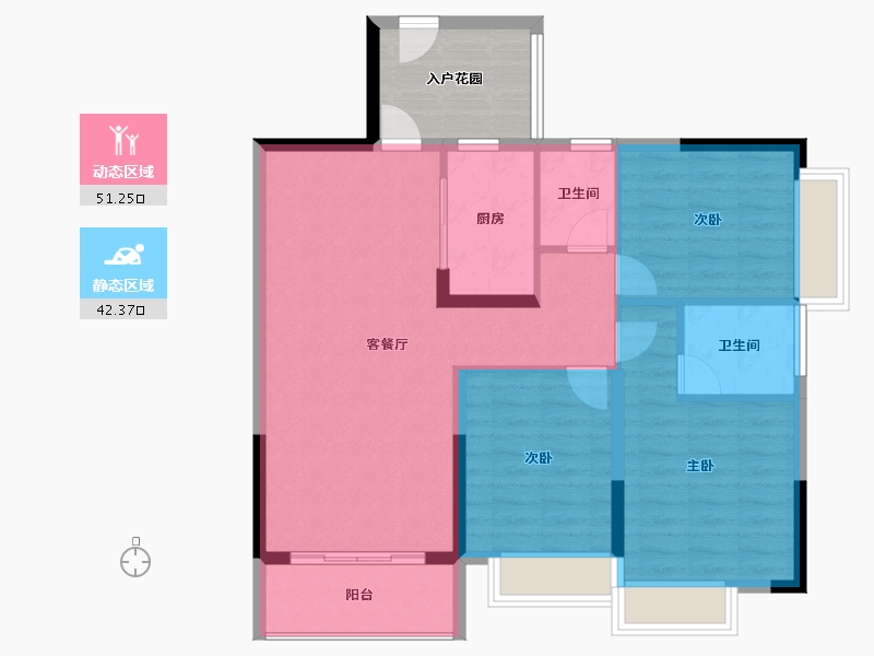 广东省-湛江市-华源城-91.26-户型库-动静分区