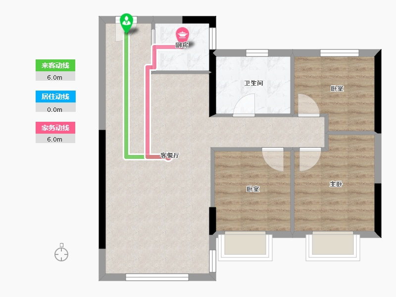 湖北省-黄石市-大冶当代阅MOMA-69.70-户型库-动静线