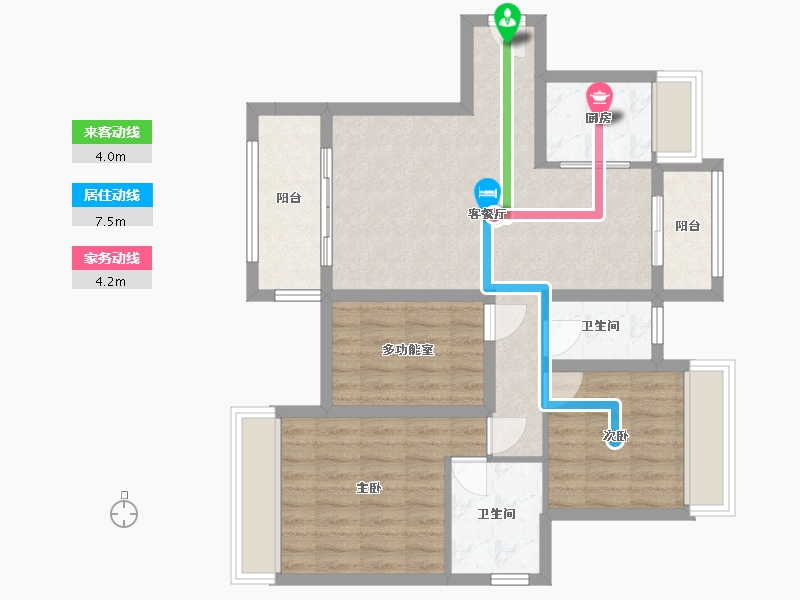 广东省-江门市-骏景湾领誉-79.57-户型库-动静线