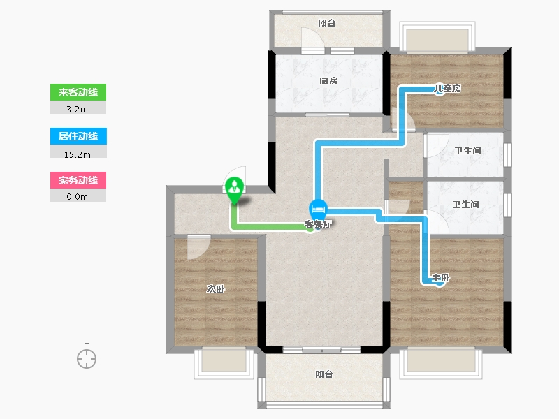 江西省-赣州市-寻乌碧桂园-94.40-户型库-动静线