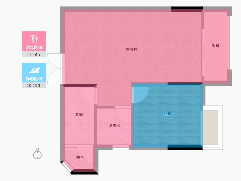 广东省-阳江市-海陵岛·海怡新邨-47.17-户型库-动静分区