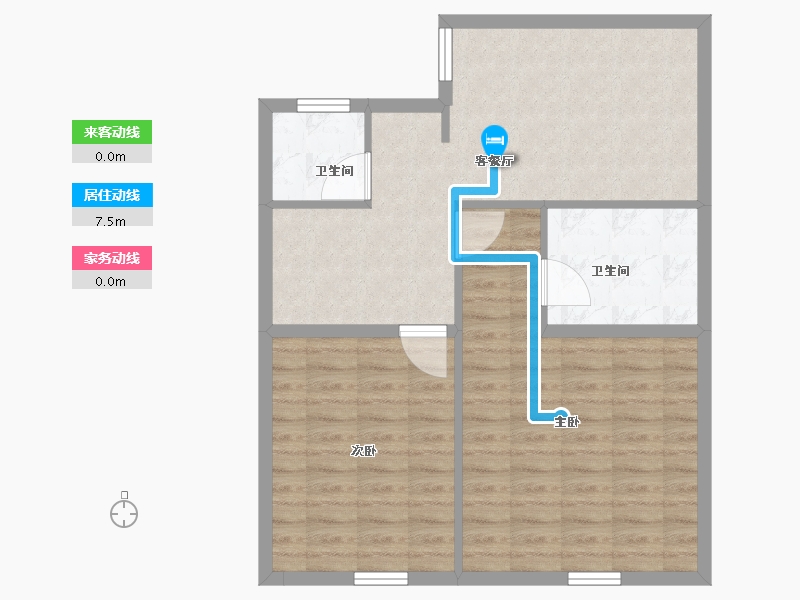 四川省-巴中市-山水大院-73.61-户型库-动静线