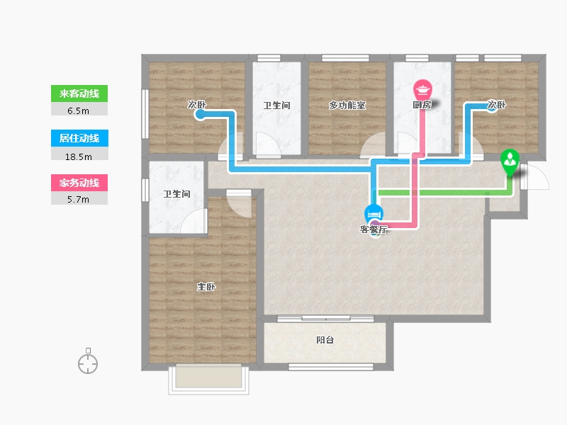 河北省-邢台市-盛邦幸福里-118.21-户型库-动静线