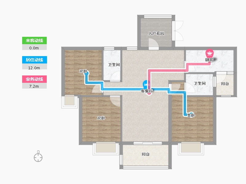 江西省-赣州市-大余碧桂园-94.40-户型库-动静线