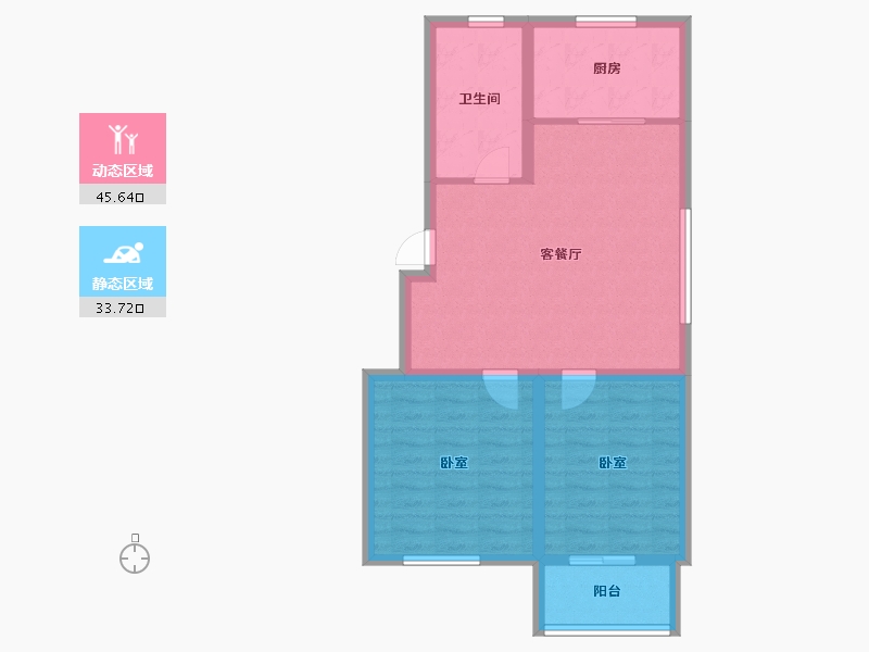 山东省-威海市-祥瑞山海居-71.20-户型库-动静分区