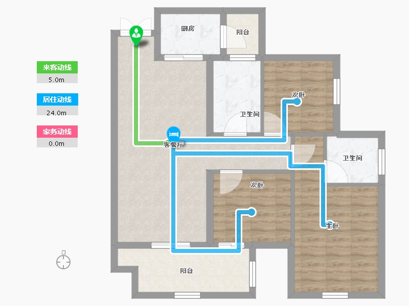 四川省-巴中市-平昌金域华府-84.16-户型库-动静线