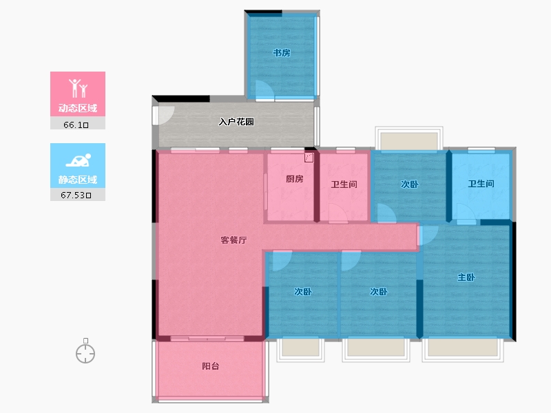 广东省-湛江市-盛世家园-132.55-户型库-动静分区