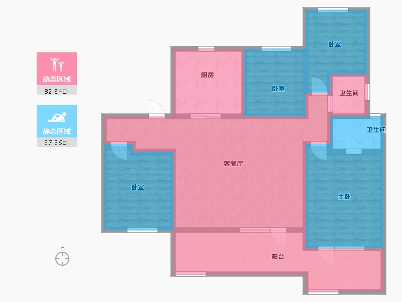 山东省-威海市-中海金线鼎-124.00-户型库-动静分区