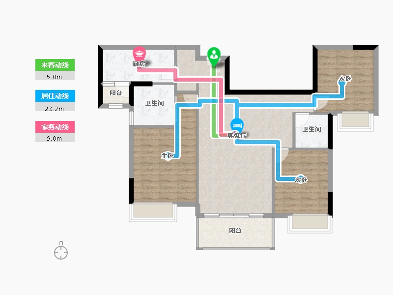 江西省-赣州市-定南山水名都-97.01-户型库-动静线