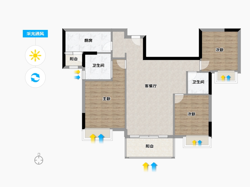 江西省-赣州市-定南山水名都-97.01-户型库-采光通风