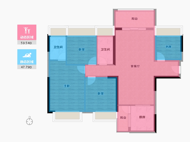 广东省-湛江市-华源城-96.21-户型库-动静分区