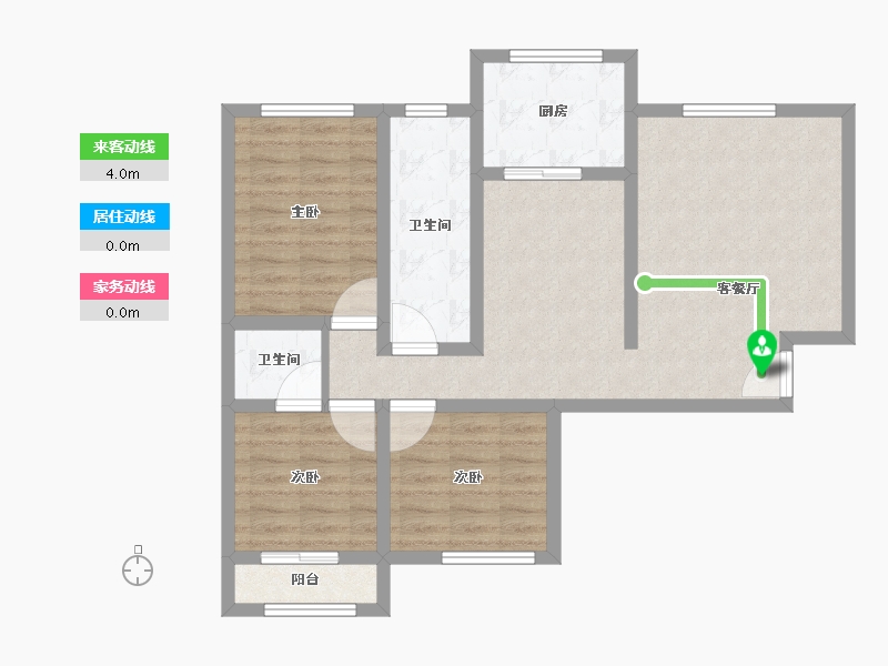 陕西省-宝鸡市-瑞丰上都-80.34-户型库-动静线