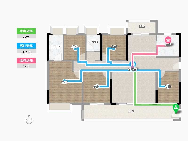 广东省-梅州市-五华敏捷城-138.40-户型库-动静线