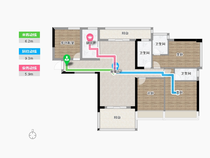 广东省-湛江市-聚翔聚祥花园-121.49-户型库-动静线