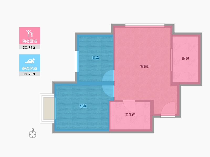 河北省-保定市-美居·大都会Meet-48.19-户型库-动静分区