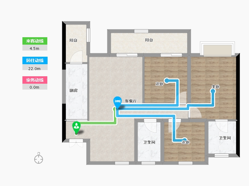 四川省-巴中市-平昌金域华府-92.82-户型库-动静线