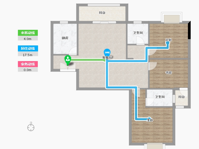 湖北省-黄石市-东方装饰城五期-99.67-户型库-动静线